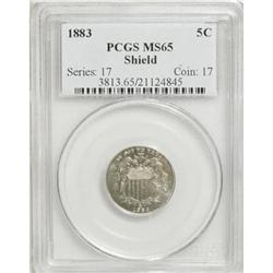 1883 5C MS65 PCGS