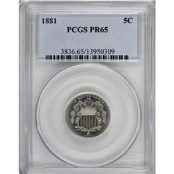 1881 5C PR65 PCGS