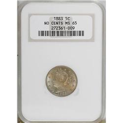 1883 5C No Cents MS65 NGC