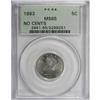 Image 1 : 1883 5C No Cents MS65 PCGS