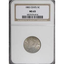 1883 5C With Cents MS65 NGC