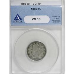 1886 5C VG10 ANACS