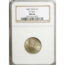 1887 5C MS64 NGC
