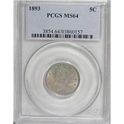 1893 5C MS64 PCGS