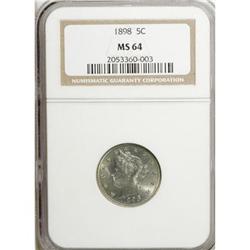 1898 5C MS64 NGC