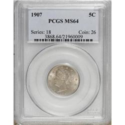 1907 5C MS64 PCGS