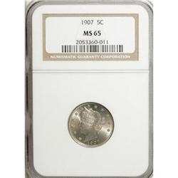 1907 5C MS65 NGC