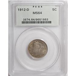 1912-D 5C MS64 PCGS