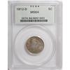 Image 1 : 1912-D 5C MS64 PCGS