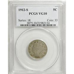 1912-S 5C VG10 PCGS