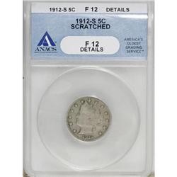 1912-S 5C F12 ANACS