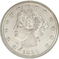 1883 5C No Cents PR64 NGC