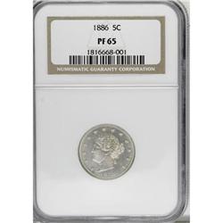 1886 5C PR65 NGC