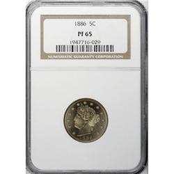 1886 5C PR65 NGC