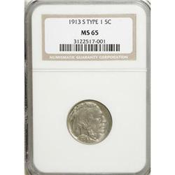1913-S 5C Type One MS65 NGC