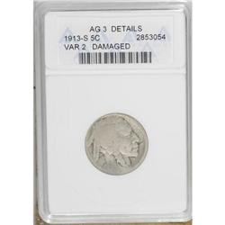 1913-S 5C Type Two AG3 ANACS