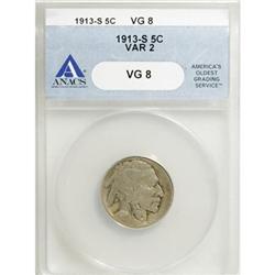 1913-S 5C Type Two VG8 ANACS