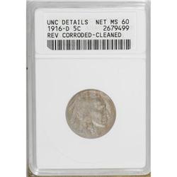 1916-D 5C MS60 ANACS