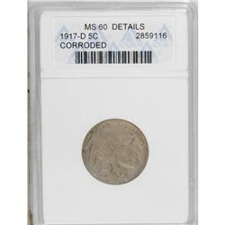 1917-D 5C MS60 ANACS