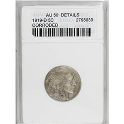 1919-D 5C AU50 ANACS