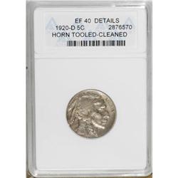 1920-D 5C XF40 ANACS