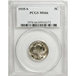 1935-S 5C MS66 PCGS