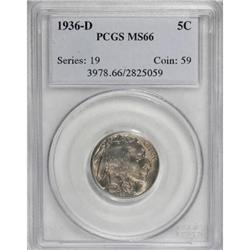 1936-D 5C MS66 PCGS
