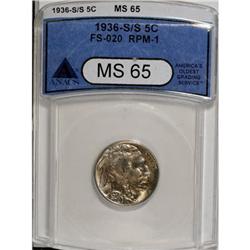 1936-S 5C MS65 ANACS
