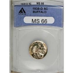 1938-D 5C MS66 ANACS