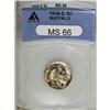 Image 1 : 1938-D 5C MS66 ANACS
