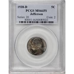 1938-D 5C Full Steps MS66 PCGS