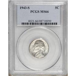 1943-S 5C MS66 PCGS