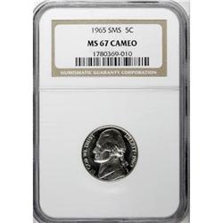 1965 5C SMS Cameo MS67 NGC