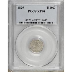 1829 H10C XF40 PCGS
