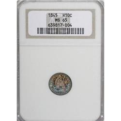 1845 H10C MS65 NGC