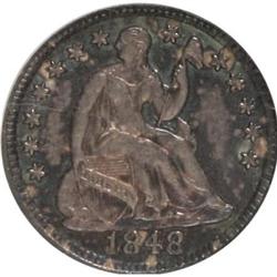 1848 H10C Medium Date AU55 ANACS