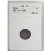 Image 3 : 1848 H10C Medium Date AU55 ANACS