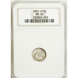 1852 H10C MS62 NGC
