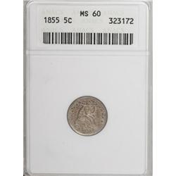1855 H10C Arrows MS60 ANACS