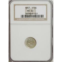 1857 H10C MS62 NGC