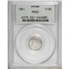 Image 1 : 1861 H10C MS62 PCGS