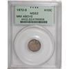Image 1 : 1872-S H10C Mintmark Above Bow MS62 PCGS