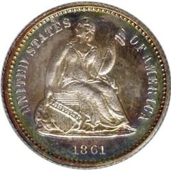 1861 H10C PR62 PCGS