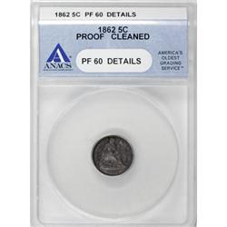 1862 H10C PR60 ANACS