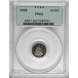 1868 H10C PR62 PCGS