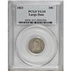 Image 1 : 1821 10C Large Date VG10 PCGS