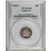 Image 1 : 1823/2 10C Large Es F12 PCGS