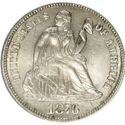 1876-CC 10C MS63 PCGS