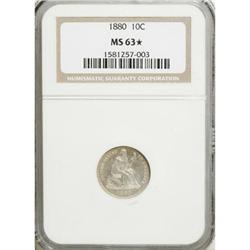 1880 10C MS63 NGC