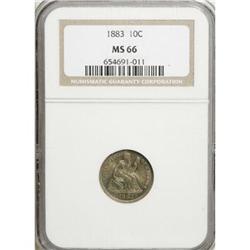 1883 10C MS66 NGC